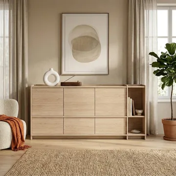 Kommode Deyloris 190 cm - lyst naturtre - Oppbevaring - Oppbevaringsmøbler - Sideboard & skjenker