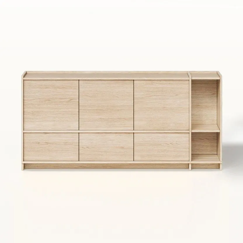 Kommode Deyloris 190 cm - lyst naturtre