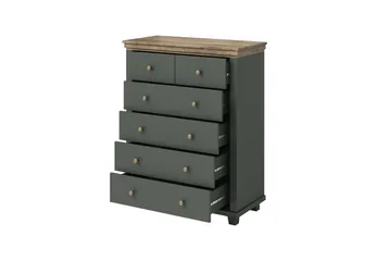 Doade Kommode 171 cm - Grønn|Natur - Oppbevaring - Oppbevaringsmøbler - Kommode - Entrekommode