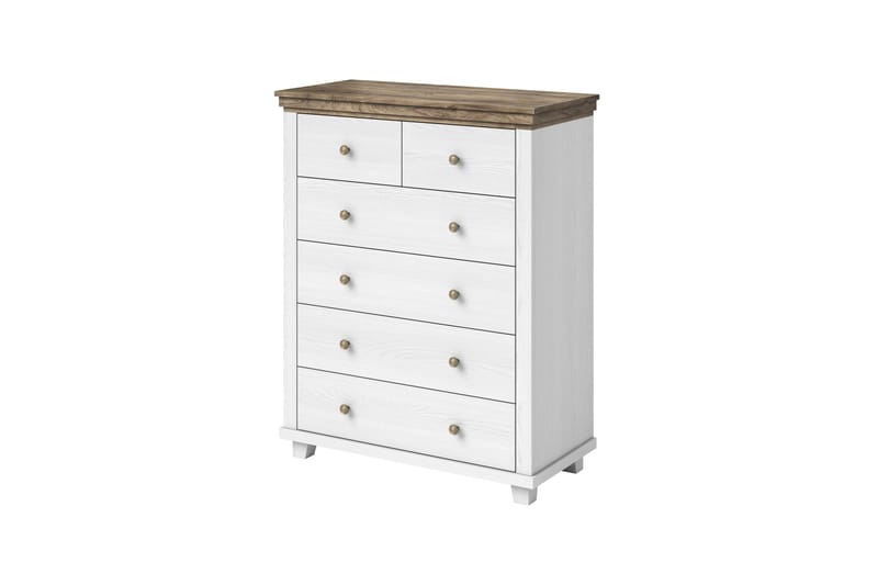 Doade kommode 90x42x112,5 cm - Askegrå/Natur - Oppbevaring - Oppbevaringsmøbler - Kommode - Entrekommode