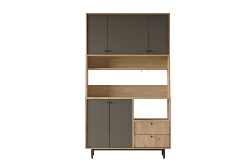 Donae Kommode 120 cm - Eik/Antrasitt - Oppbevaring - Oppbevaringsmøbler - Kommode