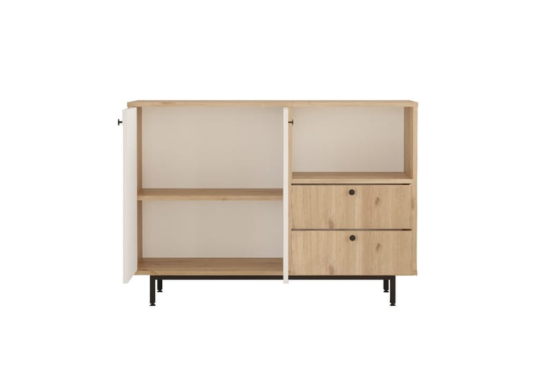 Donae Kommode 120 cm - Eik/Hvit - Oppbevaring - Oppbevaringsmøbler - Kommode