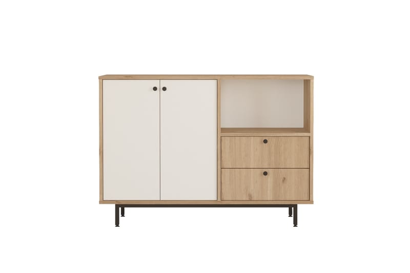 Donae Kommode 120 cm - Eik/Hvit - Oppbevaring - Oppbevaringsmøbler - Kommode