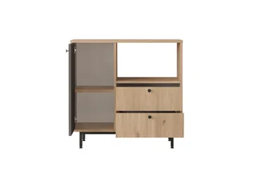 Donae Kommode 88 cm - Eik/Antrasitt - Oppbevaring - Skap - Oppbevaringsskap