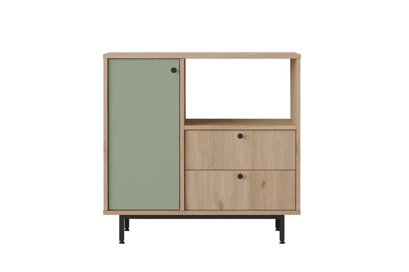 Donae Kommode 88 cm - Eik/Grønn - Oppbevaring - Oppbevaringsmøbler - Kommode - Entrekommode