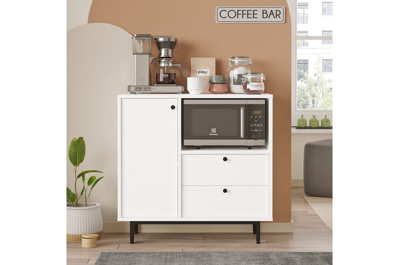 Donae Kommode 88 cm - Hvit - Oppbevaring - Oppbevaringsmøbler - Kommode - Entrekommode