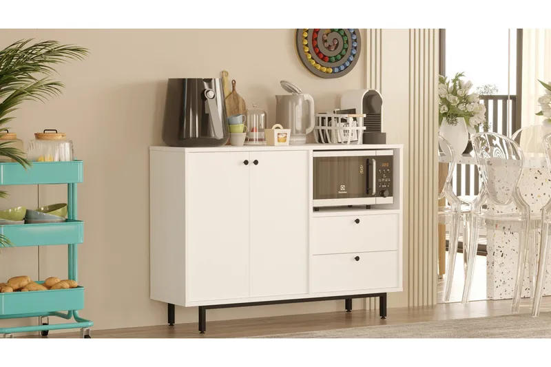 Donae Kommode 88 cm - Hvit - Oppbevaring - Oppbevaringsmøbler - Kommode - Entrekommode