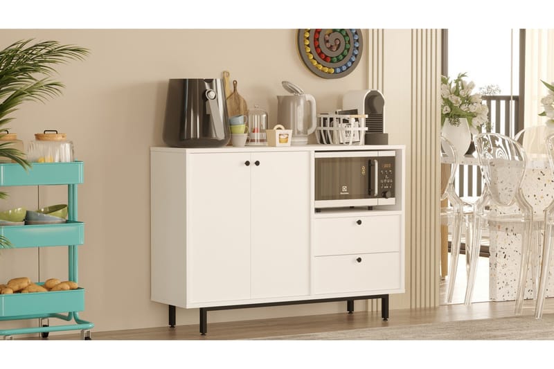 Donae Kommode 88 cm - Hvit - Oppbevaring - Oppbevaringsmøbler - Kommode - Entrekommode