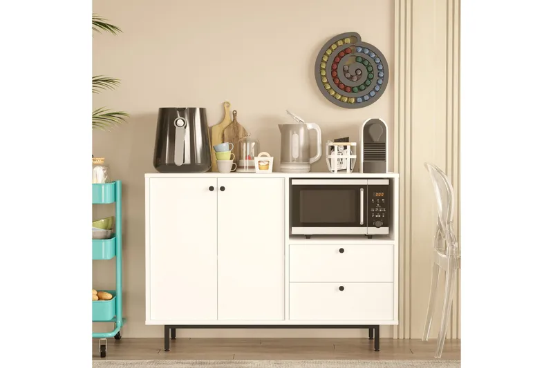 Donae Kommode 88 cm - Hvit - Oppbevaring - Oppbevaringsmøbler - Kommode - Entrekommode