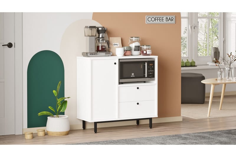 Donae Kommode 88 cm - Hvit - Oppbevaring - Oppbevaringsmøbler - Kommode - Entrekommode