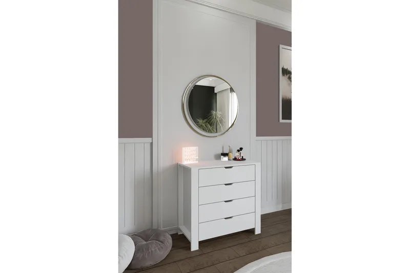 Durusu Kommode 90 cm - Hvit - Oppbevaring - Oppbevaringsmøbler - Kommode - Entrekommode