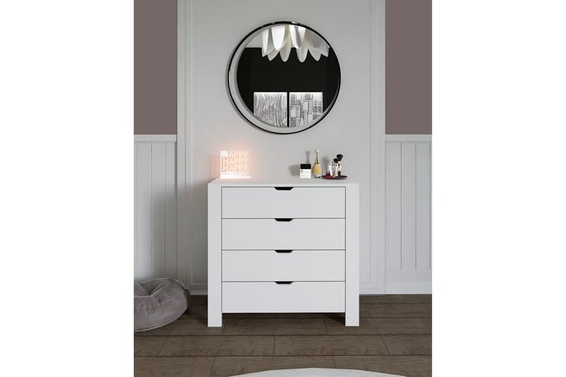 Durusu Kommode 90 cm - Hvit - Oppbevaring - Oppbevaringsmøbler - Kommode - Entrekommode