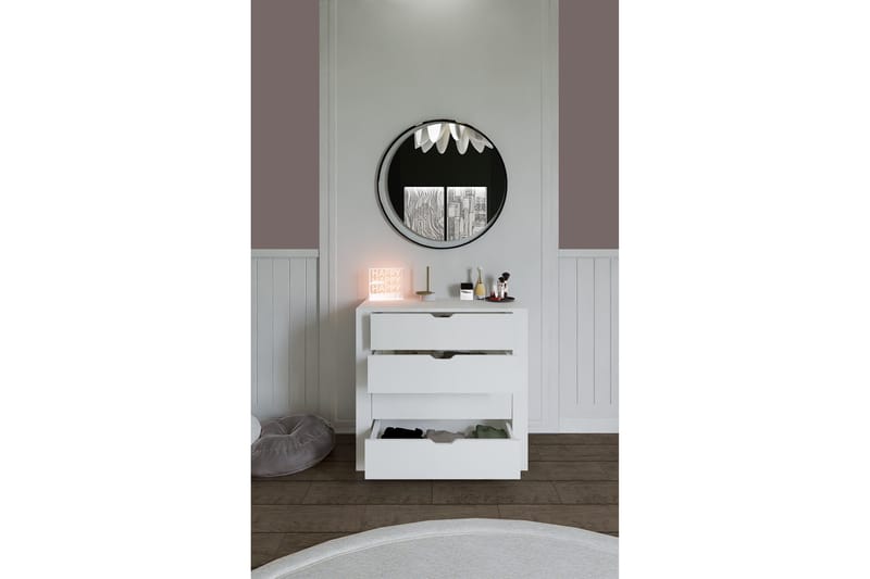 Durusu Kommode 90 cm - Hvit - Oppbevaring - Oppbevaringsmøbler - Kommode - Entrekommode