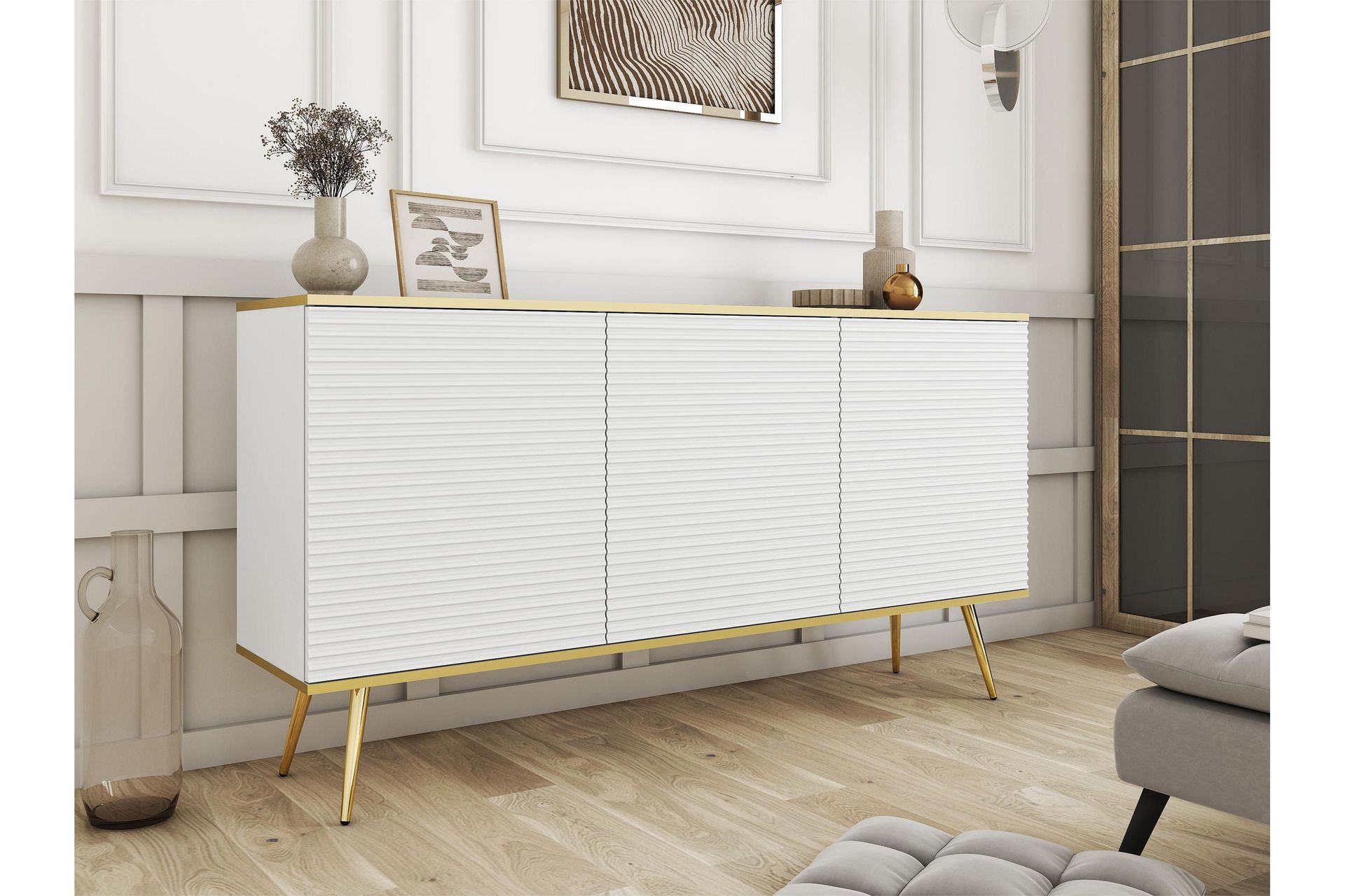 Edson Kommode 160 cm - Hvit - Oppbevaring - Oppbevaringsmøbler - Kommode
