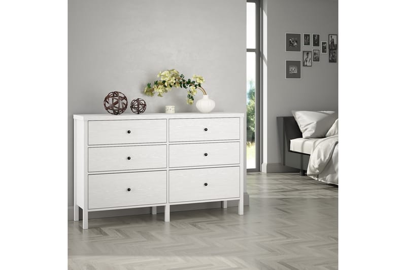 Elspet Kommode 154 cm - Brun/Hvit - Oppbevaring - Oppbevaringsmøbler - Kommode