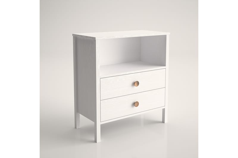 Elspet Kommode 80 cm - Brun/Hvit - Oppbevaring - Oppbevaringsmøbler - Kommode - Entrekommode
