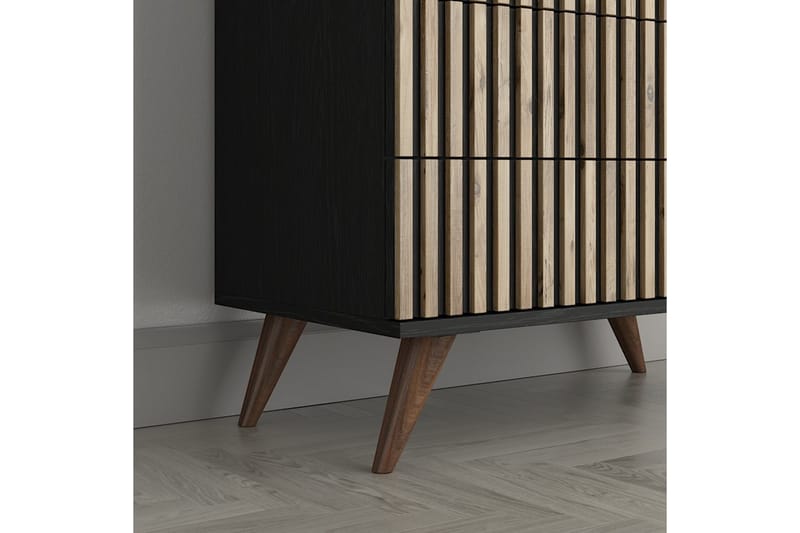 Elspet Kommode 80 cm - Svart/Brun - Oppbevaring - Oppbevaringsmøbler - Kommode - Entrekommode
