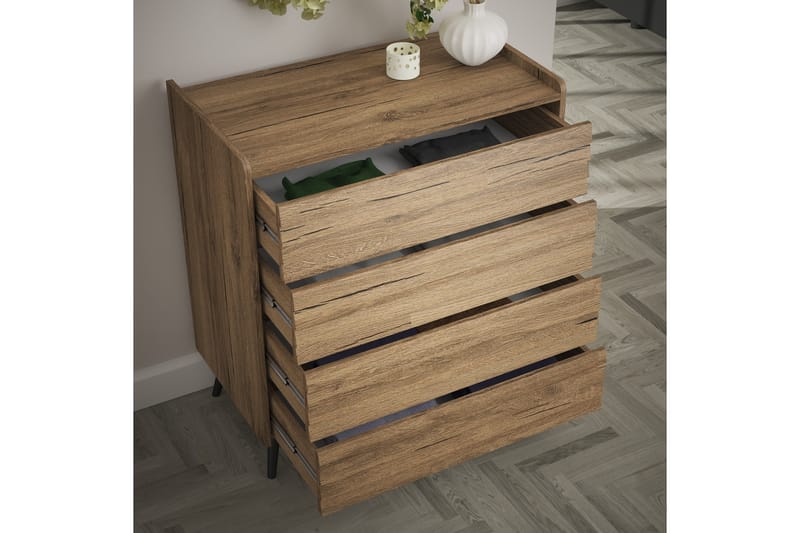 Elspet Kommode 90 cm - Valnøtt - Oppbevaring - Oppbevaringsmøbler - Kommode - Entrekommode