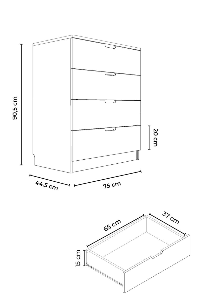 Dresser Hanah Home - Oppbevaring - Oppbevaringsmøbler - Kommode - Entrekommode