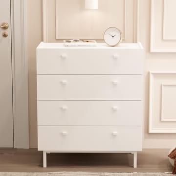 Kommode Hanah Home Luke (80 x 93,1 x 41,8 cm) Hvit - Hvit - Oppbevaring - Oppbevaringsmøbler - Kommode - Entrekommode