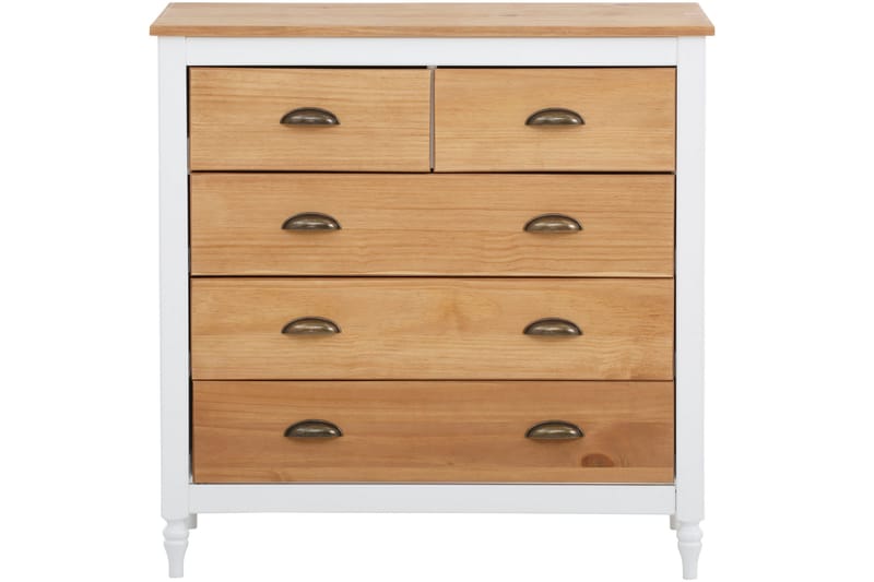Lenham Kommode 45x35 cm 5 Skuffer - Hvit - Oppbevaring - Oppbevaringsmøbler - Kommode - Entrekommode