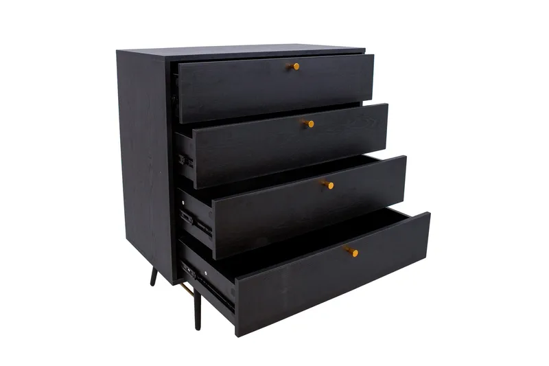 Luxembourg Kommode Svart / Kobber - Oppbevaring - Oppbevaringsmøbler - Kommode - Entrekommode