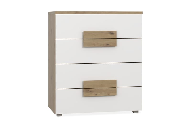 Eochar Kommode 80 cm - Brun/Hvit - Oppbevaring - Oppbevaringsmøbler - Kommode - Entrekommode