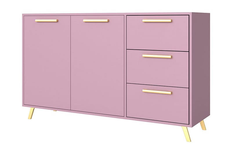 Escaldes Kommode 138,5 cm, Lilla/Gull