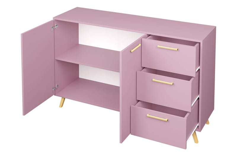 Escaldes Kommode 41x139 cm - Grønn/Gull - Oppbevaring - Oppbevaringsmøbler - Kommode - Entrekommode