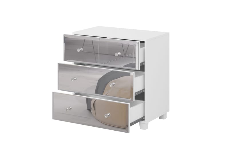 Eshton Kommode 45x72 cm - Hvit - Oppbevaring - Oppbevaringsmøbler - Kommode - Entrekommode