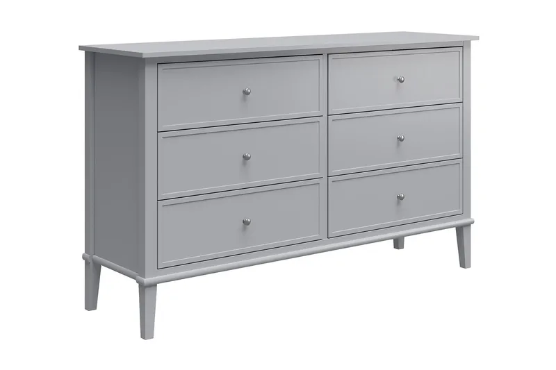 Evgeni Kommode 6 skuffer, Grå