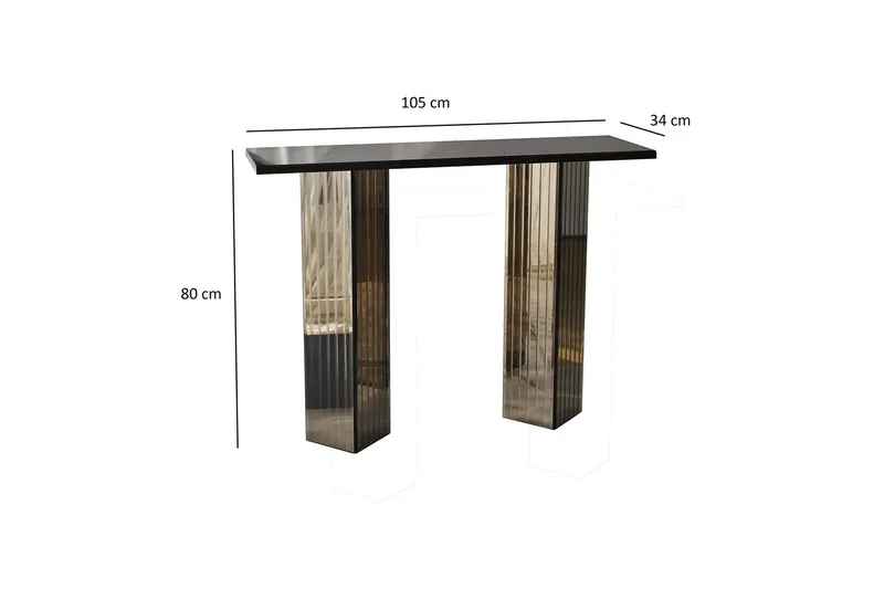 Ezlyn Kommode 105 cm - Bronse - Møbler - Bord - Avlastningsbord - Konsollbord