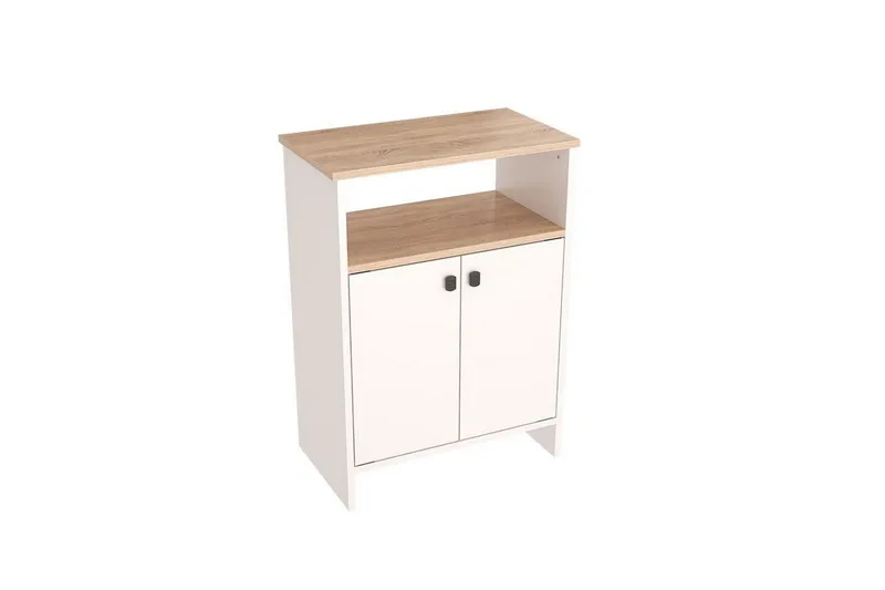 Flerbruks Kapasitetskap Cladells Sonomo / Hvit - Hvit - Oppbevaring - Oppbevaringsmøbler - Kommode - Entrekommode