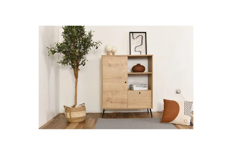 Flerbruks Kapasitetskap Mjudi Eik - Eik - Oppbevaring - Oppbevaringsmøbler - Kommode - Entrekommode