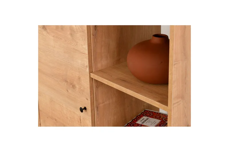 Flerbruks Kapasitetskap Mjudi Eik - Eik - Oppbevaring - Oppbevaringsmøbler - Kommode - Entrekommode