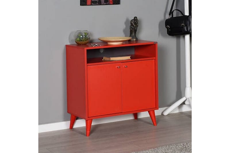 Friedrich Kommode 73 cm - Rød - Oppbevaring - Oppbevaringsmøbler - Kommode - Entrekommode