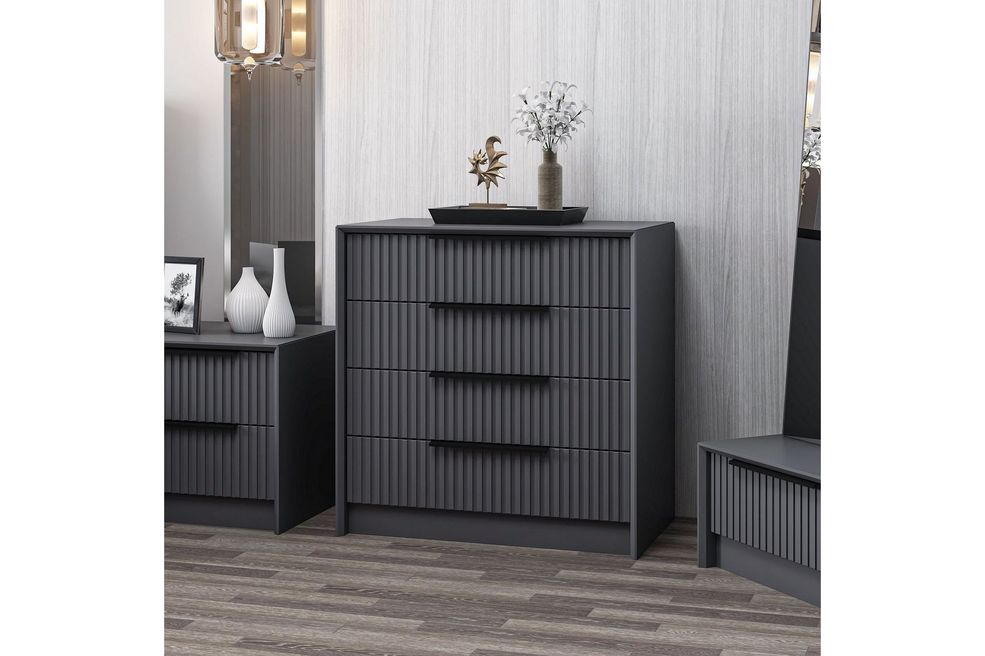 Fruitland Kommode 72 cm - Antrasitt - Oppbevaring - Oppbevaringsmøbler - Kommode - Entrekommode
