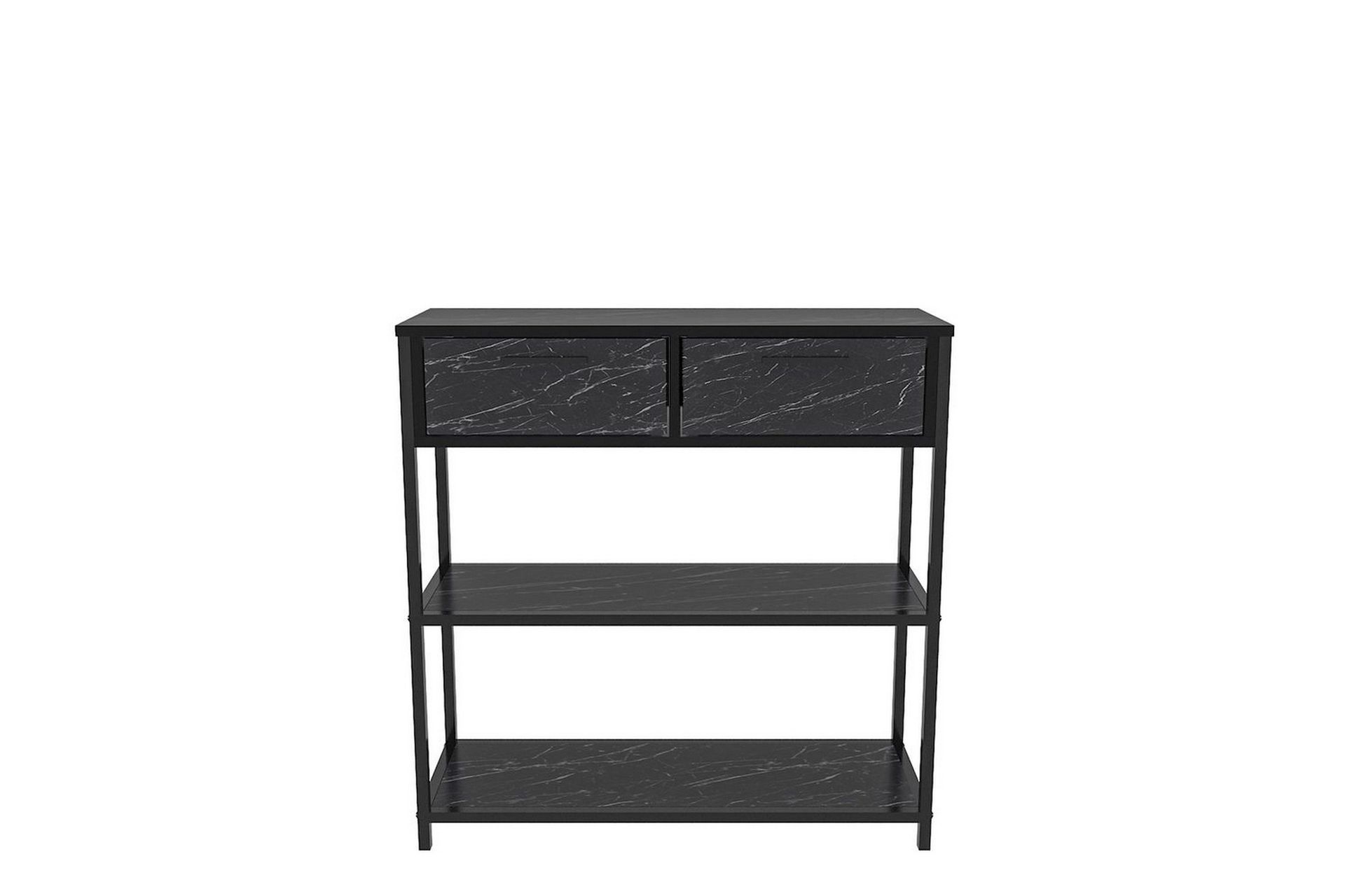 Fynlor Kommode 90 cm - Sort/Hvit