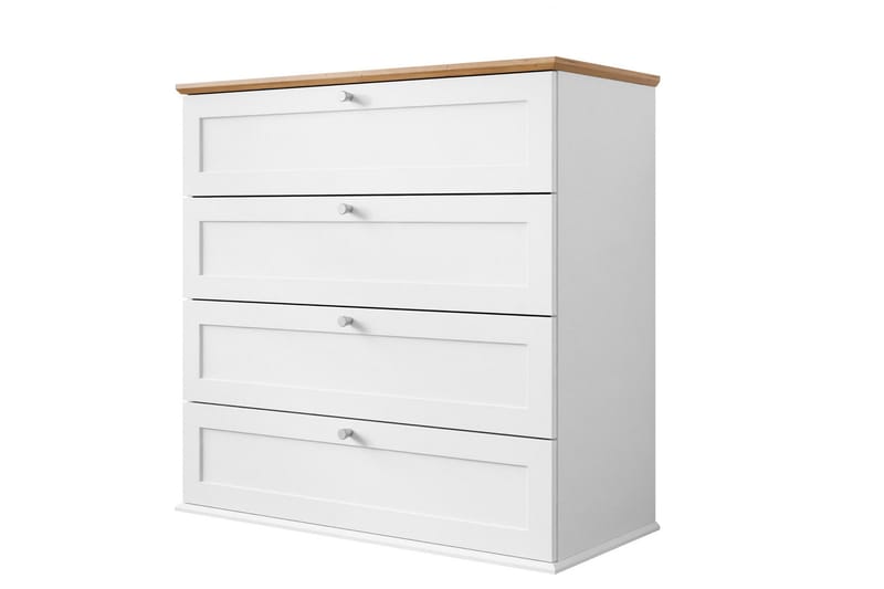 Hammerdal Kommode 92 cm, Hvit/Eik