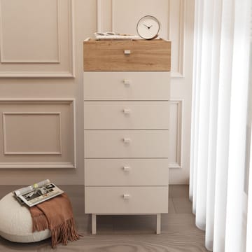 Kommode Hanah Home Luke (47,9 x 113,2 x 36,8 cm) Sand eik - Sandfarget eik - Oppbevaring - Oppbevaringsmøbler - Kommode