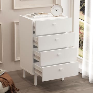 Kommode Hanah Home Luke (47,9 x 80,1 x 36,8 cm) Hvit - Hvit - Oppbevaring - Oppbevaringsmøbler - Kommode
