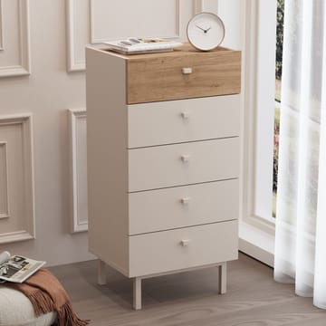 Kommode Hanah Home Luke (47,9 x 96,6 x 36,8 cm) Sand eik - Sandfarget eik - Oppbevaring - Oppbevaringsmøbler - Kommode