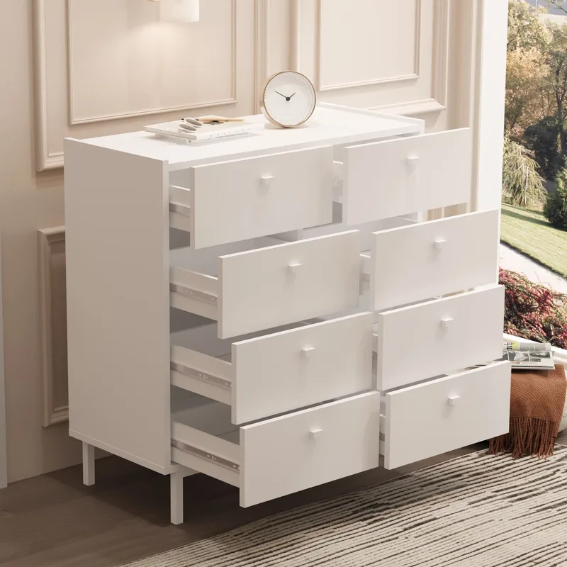 Kommode Hanah Home Luke (89,4 x 93,1 x 41,8 cm) Hvit - Hvit - Oppbevaring - Oppbevaringsmøbler - Kommode