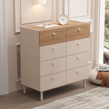 Kommode Hanah Home Luke (89,4 x 93,1 x 41,8 cm) Sand eik - Sand eik - Oppbevaring - Oppbevaringsmøbler - Kommode