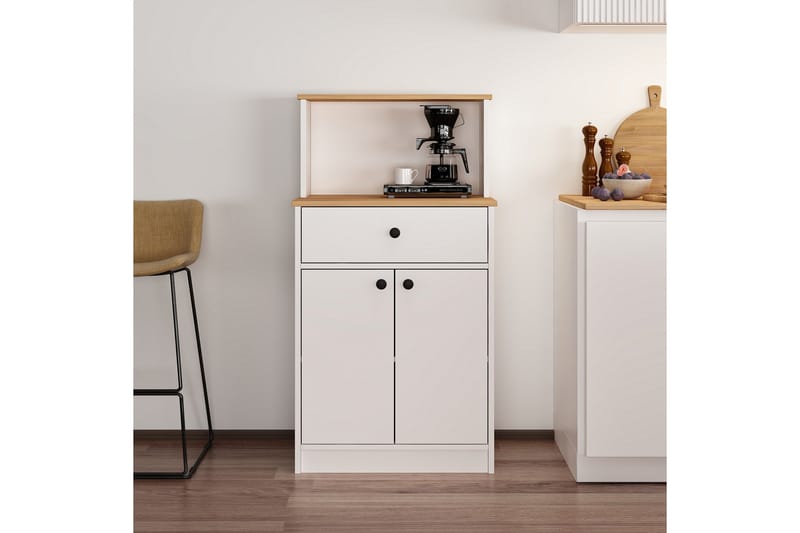 Hemi Kommode 64 cm - Hvit/Brun - Oppbevaring - Oppbevaringsmøbler - Kommode - Entrekommode