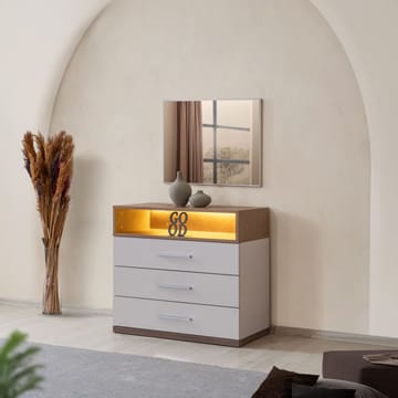 Kommode Homitis Milano (85 x 140 x 45 cm) Hvit Brun - Oppbevaring - Oppbevaringsmøbler - Kommode