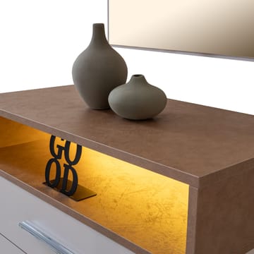 Kommode Homitis Milano (85 x 140 x 45 cm) Hvit Brun - Oppbevaring - Oppbevaringsmøbler - Kommode