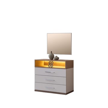 Kommode Homitis Milano (85 x 140 x 45 cm) Hvit Brun - Oppbevaring - Oppbevaringsmøbler - Kommode
