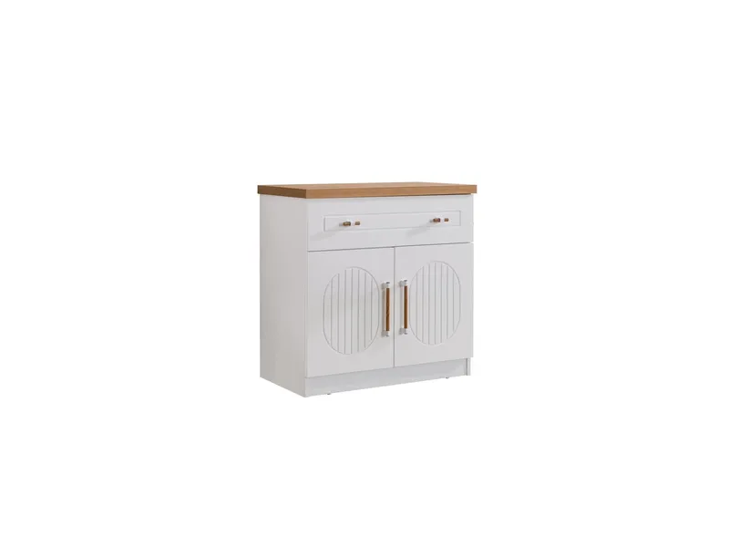Kommode Homitis Vita Bohem (80 x 80 x 45 cm) hvit, undefined