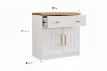 Kommode Homitis Vita Bohem (80 x 80 x 45 cm) hvit - Oppbevaring - Oppbevaringsmøbler - Kommode